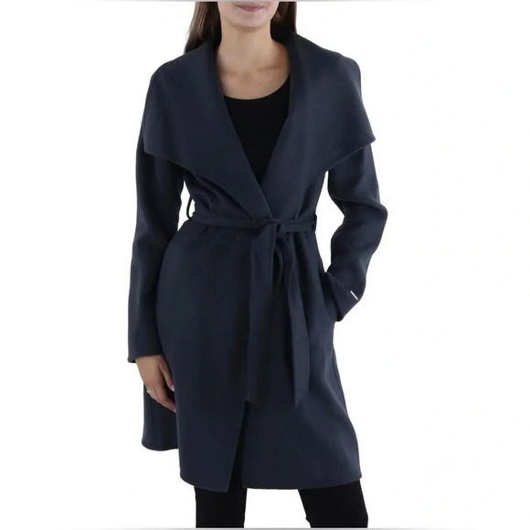 Tahari Handmade Wool Wrap Coat. Size XL. - Picture 1 of 7